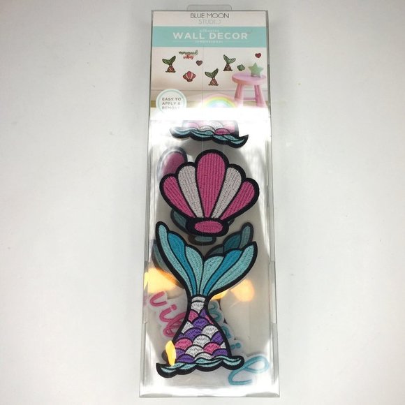 Blue Moon Studio NWT wall art mermaid 8 patches. - Picture 1 of 7